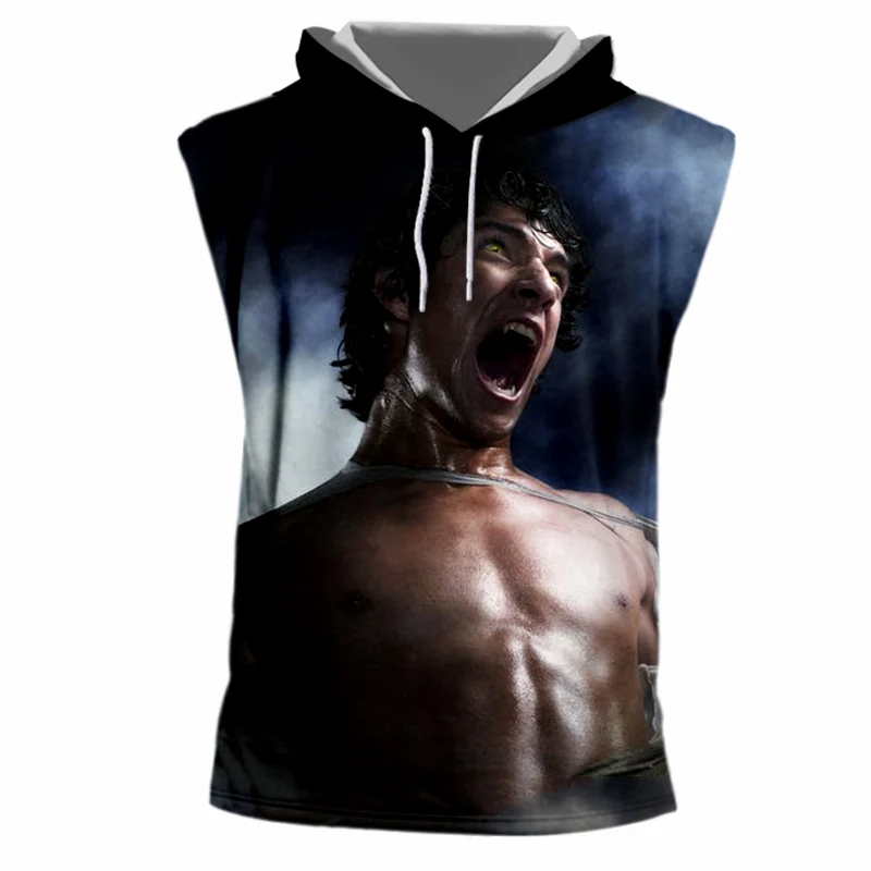 OGKB Новое поступление Для мужчин майка без рукавов с круглым вырезом капюшоном