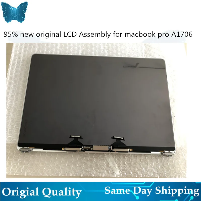 95% Новый серебристо серый A1706 A1708 ЖК экран в сборе для Macbook Retina 13 дюймов Полный