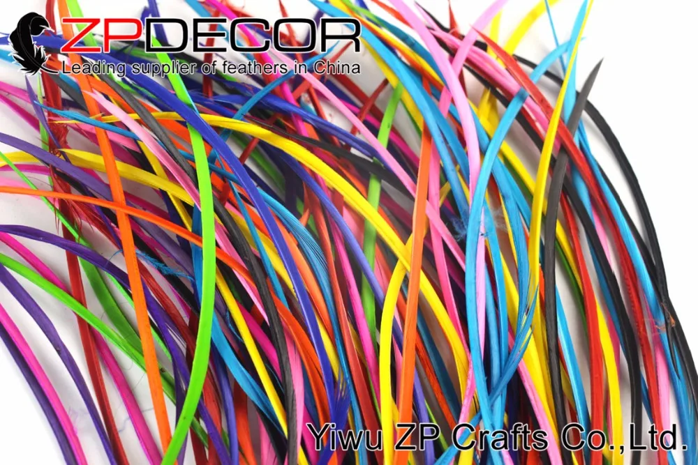 Zpdecor 1000 шт./лот 20 25 см (8 10 дюймов) рука Выберите Премиум яркие colorfu большой био перья