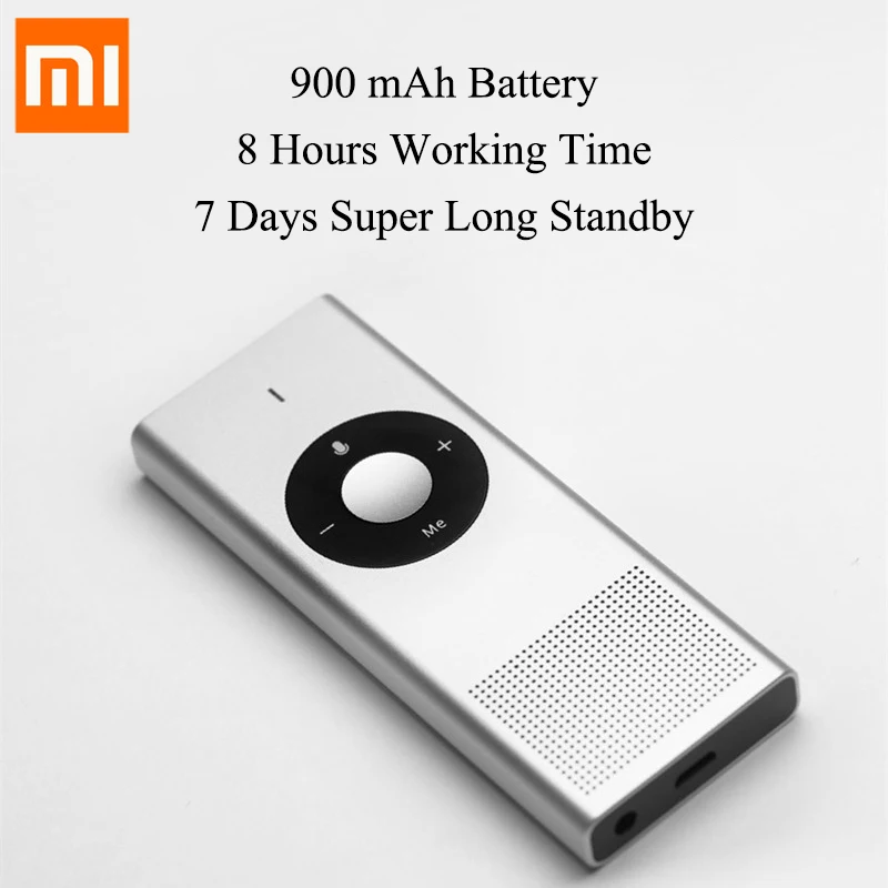 Оригинальный Xiaomi Mijia Moyu AI голосовой переводчик 14 языков 7 дней в режиме ожидания 8H