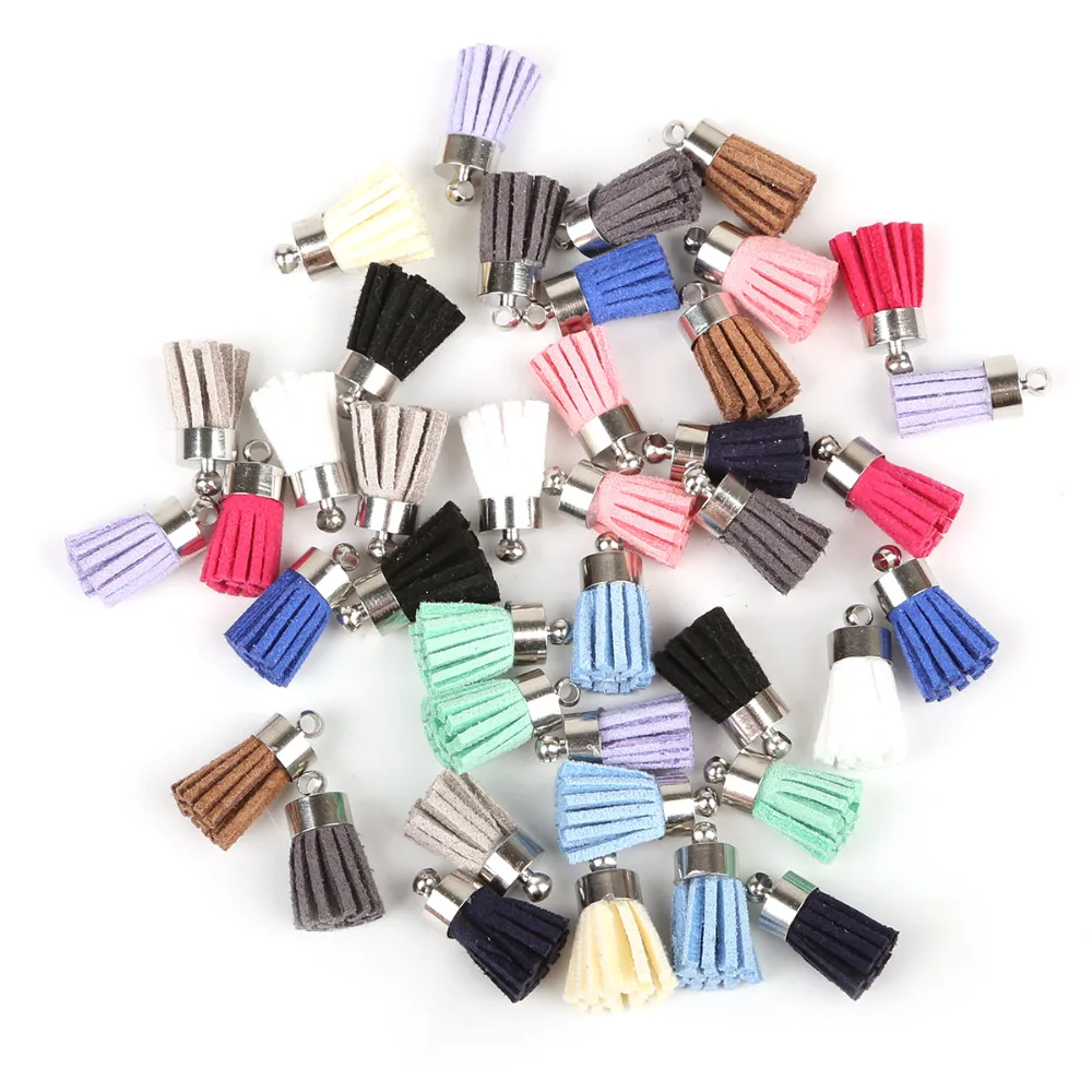 Корейская бархатная кисточка 18 мм серебряная медная подвесная Колокольчик для DIY