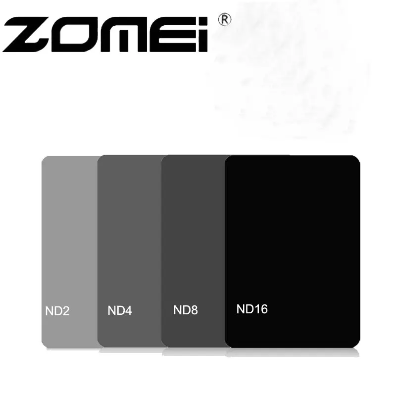 Квадратный фильтр Zomei 100 мм x 150 ND2 ND4 ND8 ND16 нейтральная плотность 100*150 для серии Lee Cokin