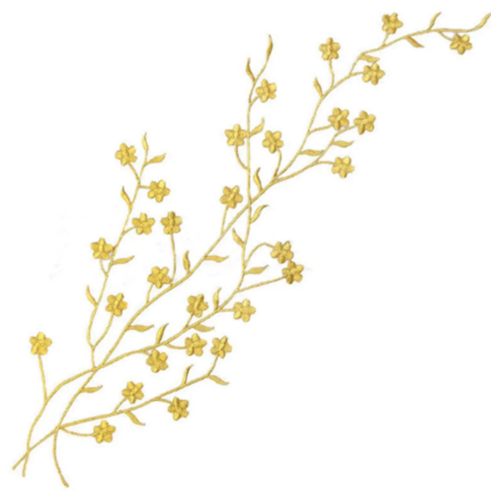 Аппликация в виде цветка сливы нашивки для одежды стиле Ципао тканевые наклейки