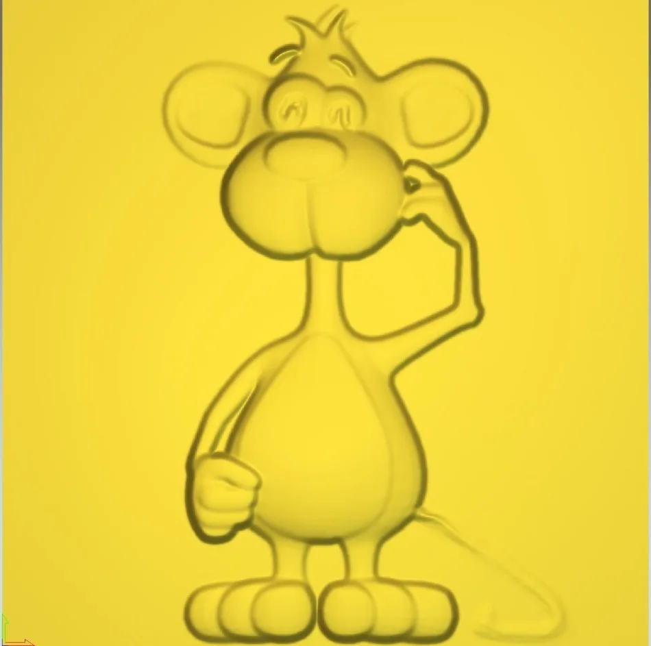 3d модель рельеф для ЧПУ в файле STL monkey_1|3d model relief|3d relief modelfor cnc |
