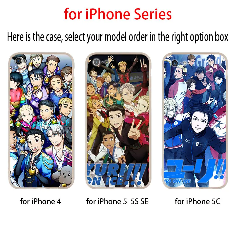 Чехол yuri on ice and victor skate для iPhone 12 11 Pro X XS Max XR 8 7 6 Plus 5s SE 2020 S 1 Mini | Мобильные телефоны и