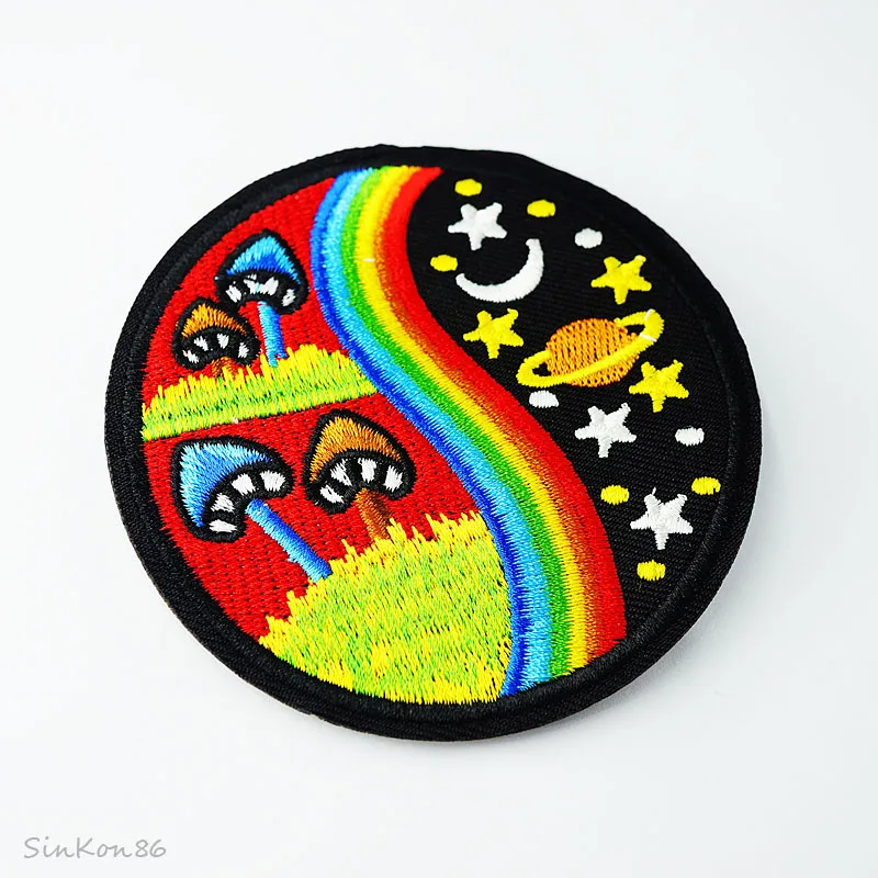 Нашивки с рисунком ночного неба Размер: 8 6x8 6 см|patch cloth|iron ondiy patch |