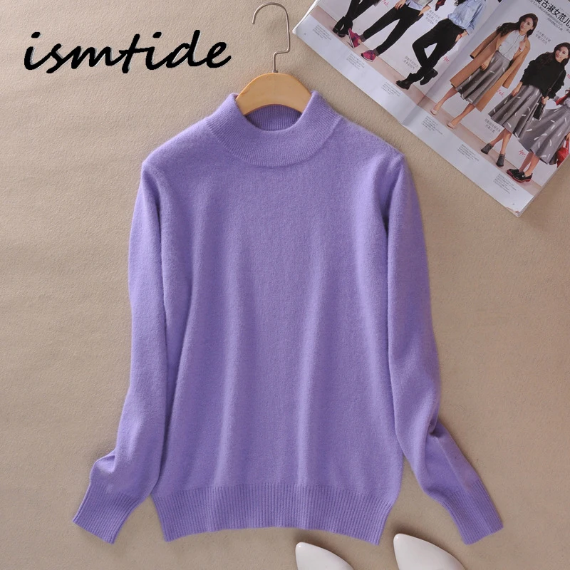 Sweater Women Turtleneck Knitted Autumn Winter High Quality Cashmere Pullover Kint Long Sleeve Slim Female Knitwea | Женская одежда