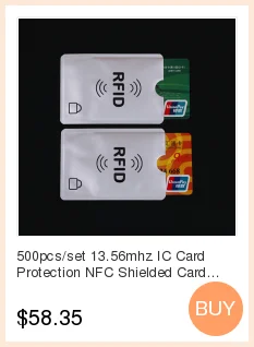 10 шт./лот анти-сканирующий RFID блокирующий рукав для безопасности кредитных карточек вашей идентичности ATM дебетовый Бесконтактный IC ID Card протектор блокировщик