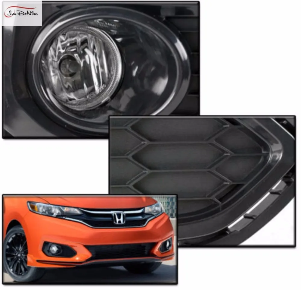 Автомобильные противотуманные фары JanDeNing для Honda JAZZ /FIT Hatchback 2017 ~ On галогенные
