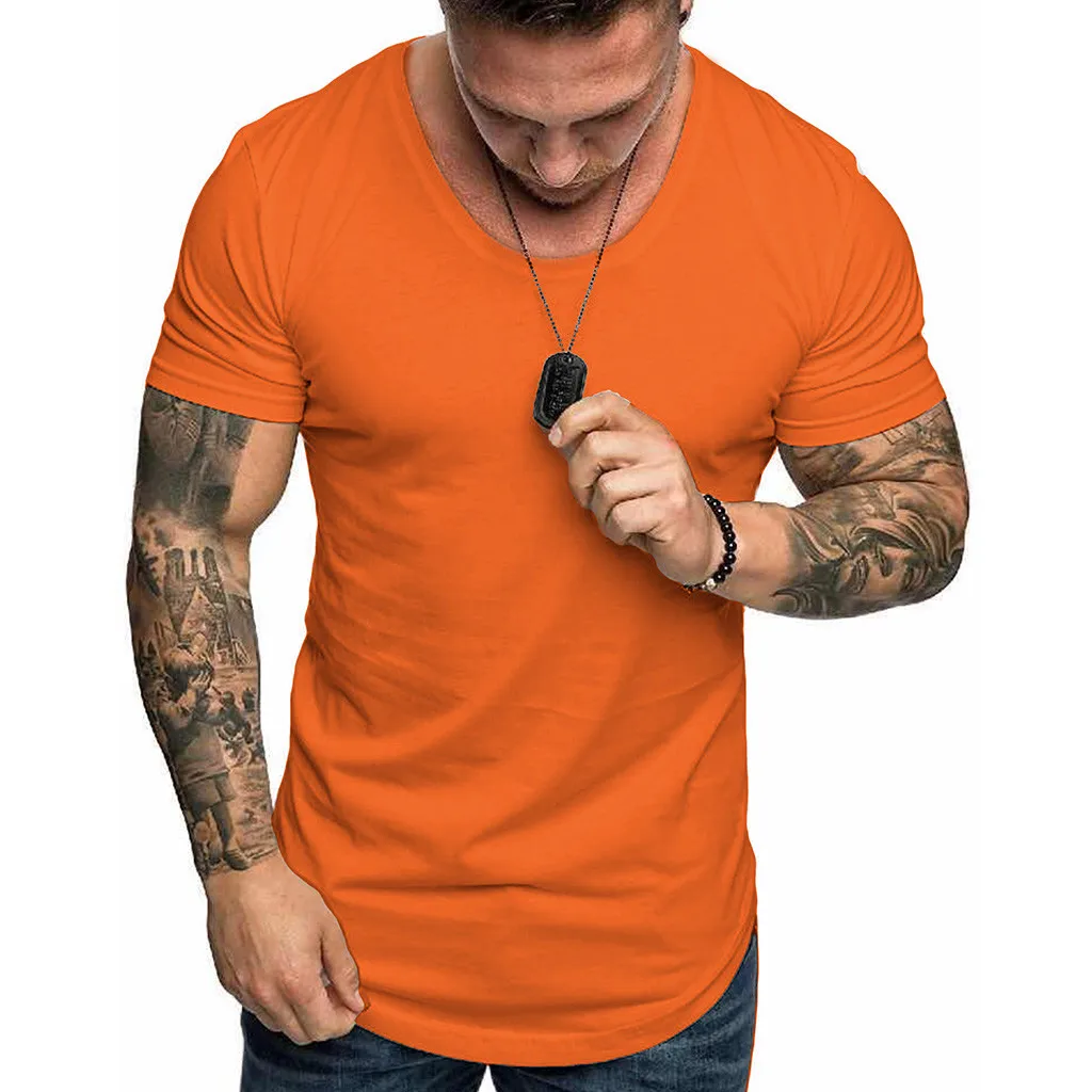 17 цветов футболка для мужчин летом прохладно Slim Fit Повседневное с О-образным вырезом короткий рукав Уличная футболка высоко качественные футболки мужская одежда