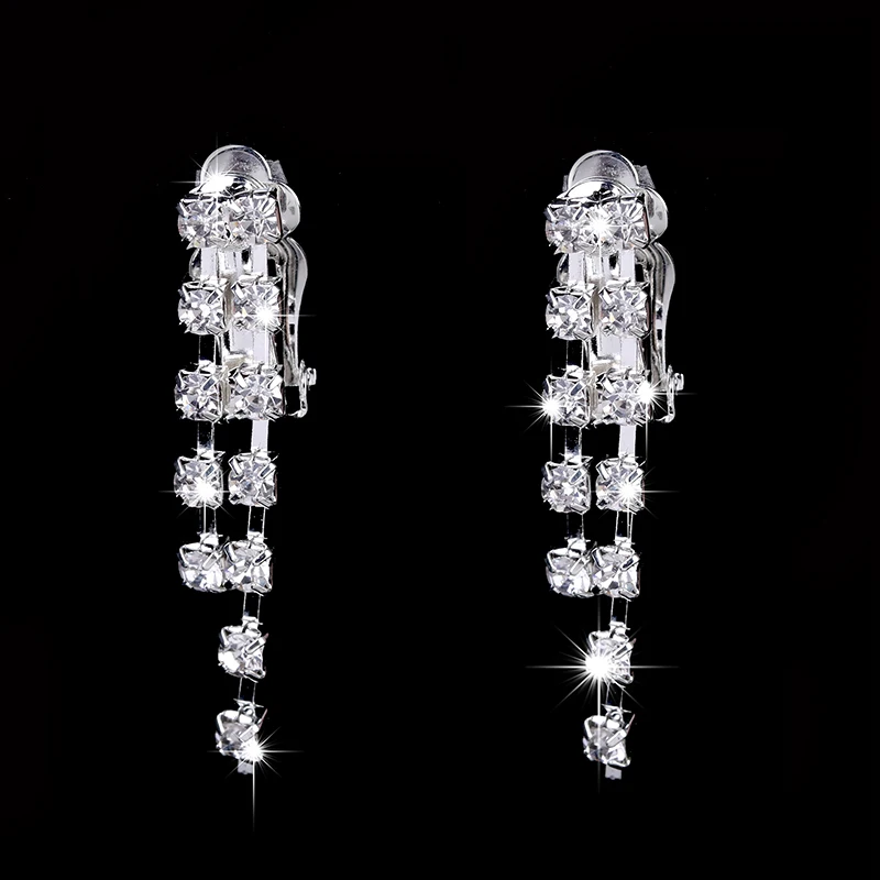 Стерлинговое Серебро Ювелирные наборы для женщин Свадебные аксессуары невесты