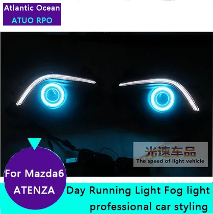 АВТО PRO для Mazda 6 ATENZA LED Противотуманные ligths Стайлинга Автомобилей Для DRL парковка
