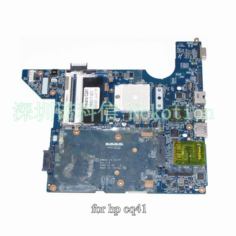 

NOKOTION NBW20 LA-4117P 588017-001 Main board For HP CQ41 Laptop Motherboard DDR2 Fully Tested