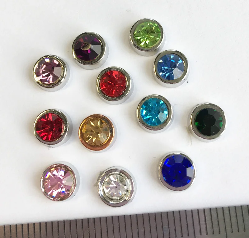 Бесплатная доставка 10 шт. Разноцветные Подвески из камня для дня рождения