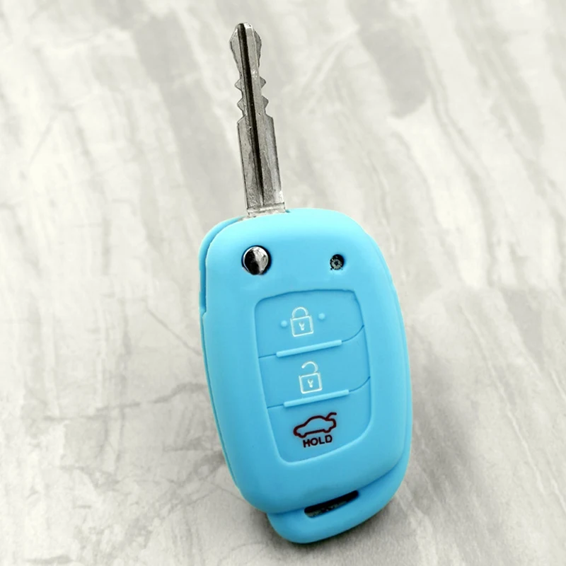 Силиконовый автомобильный пульт дистанционного управления с 3 кнопками флип