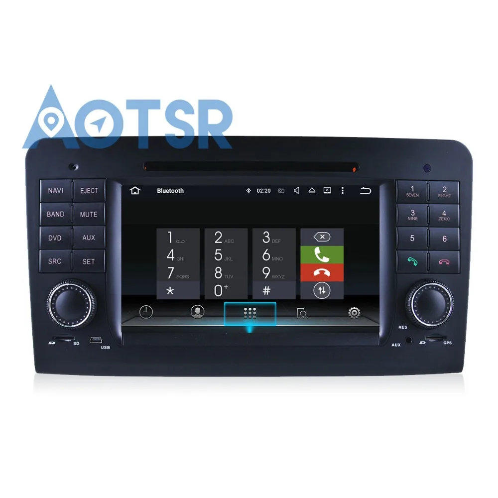 Автомобильный DVD-плеер Pure Android8.0 4 + 32 ГБ для Mercedes Benz ML W164 2004-2012 GL X164 аудио GPS 2 din радио