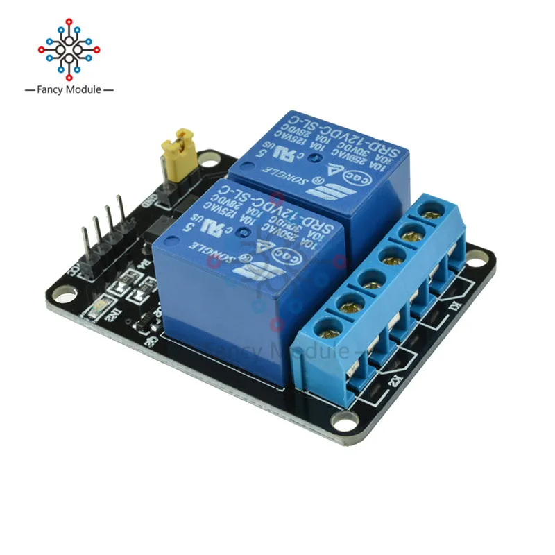 2 канальный релейный модуль 12 В с оптроном для Arduino PIC AVR DSP ARM TOP|channel relay|12v relay modulemodule