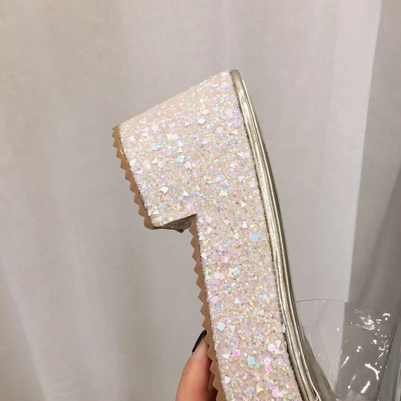 Дамы ShoesAnd сандалии Женщины Клин Тапочки Розовые шлепанцы Повседневное туфли на