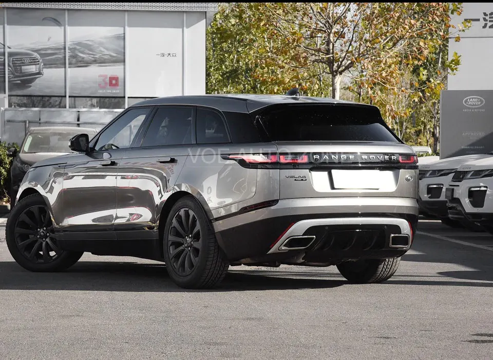 Velar серебристый/черный ABS пластик диффузор задний спойлер в комплекте для Land Rover Velar