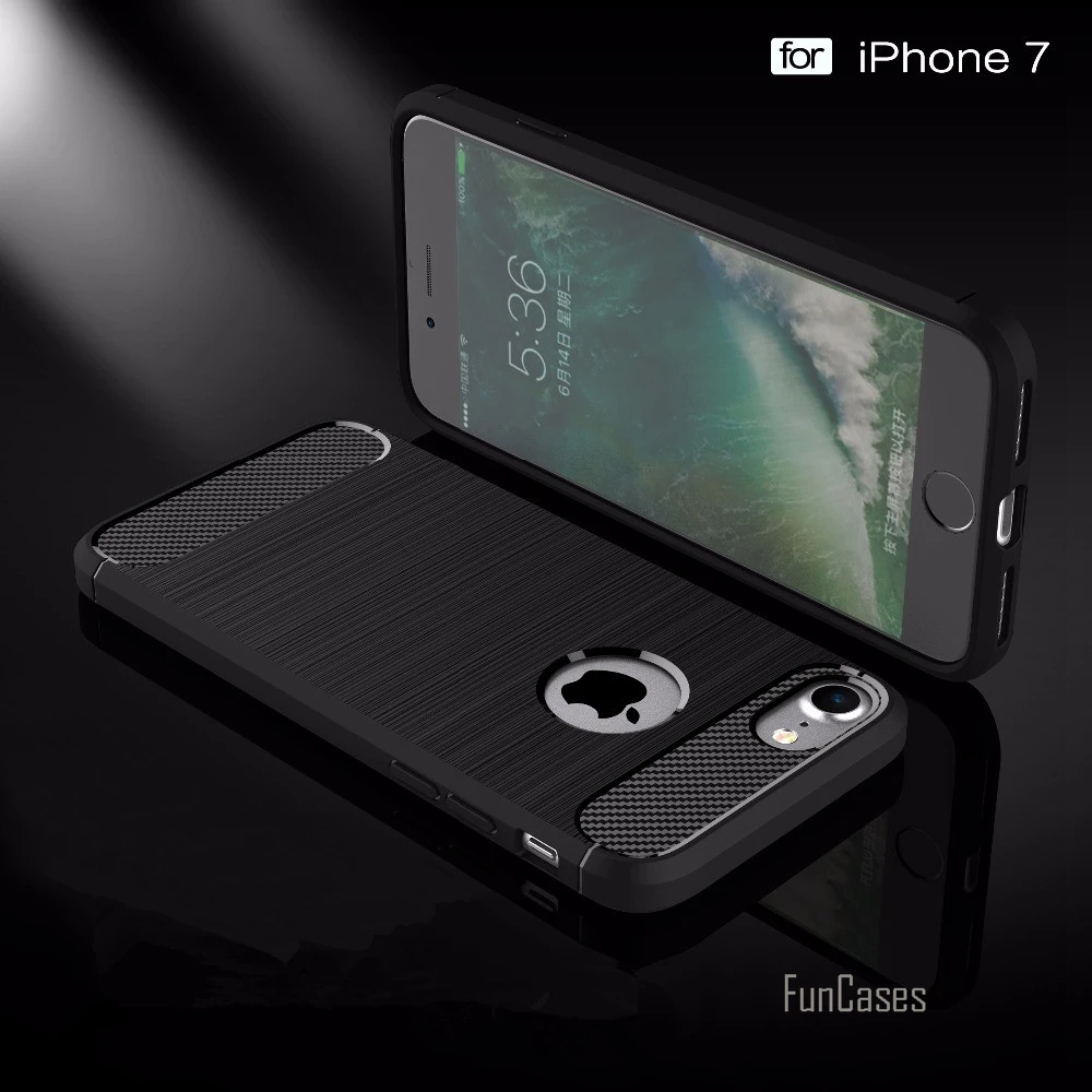 Прочный Матовый ТПУ противоударный чехол для телефона iPhone 7 Plus s Coque Fundas telefone