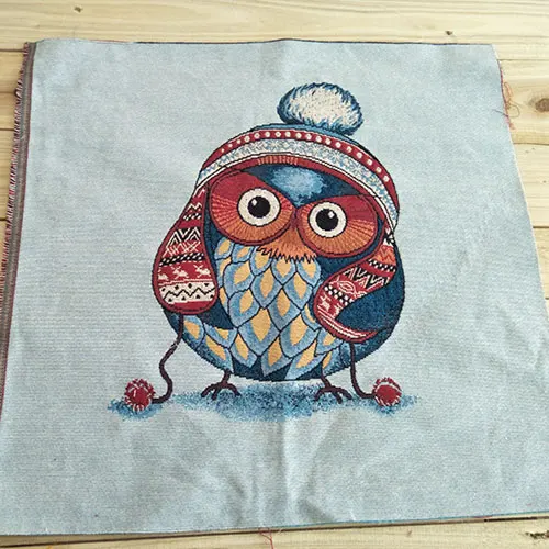 2pcs 48x48cm Chainho, пряжа окрашенная жаккардовая полиэфирная хлопковая ткань для шитья, подушки, подушки, сумки материал, Лоскутная Ткань украшения - Цвет: 2pcs 48x48cm