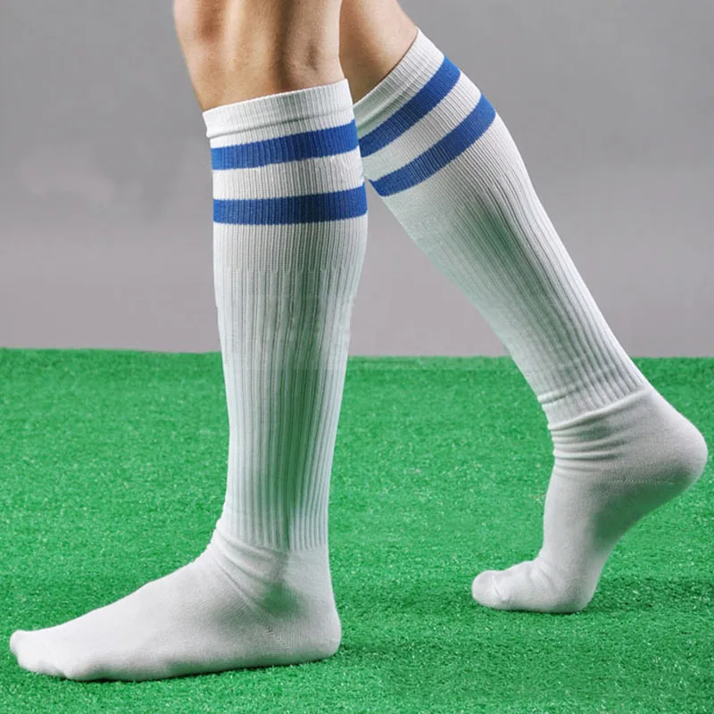 Women Kids Casual Striped Long Tube Socks Professional Footb