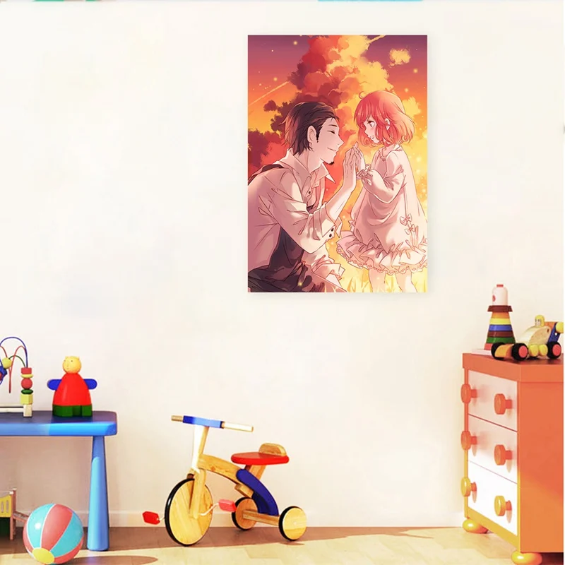 She Love Japanese Anime Your Lie in April Kaori настенный художественный плакат картина подвесной
