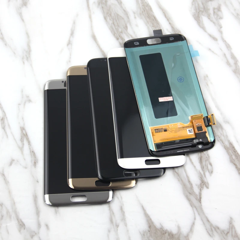 100% Протестированный дисплей LCD для Samsung S7 Edge для Samsung S7edge G935F, с сенсорным экраном и сборкой цифрового дигитайзера + лента.