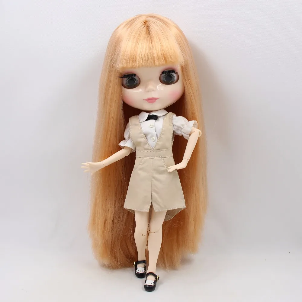 Кукла ICY DBS Blyth BL2240 прямые медовые светлые волосы белая кожа сустав тело 1/6 30 см |