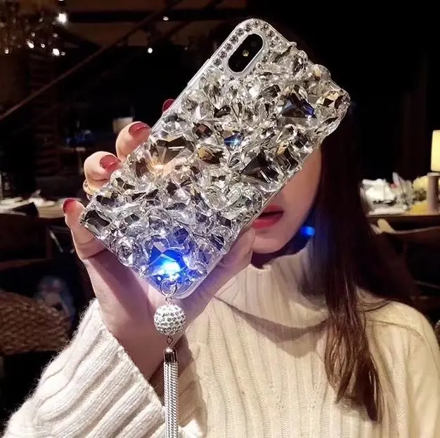 For iphone 11 Pro Max X XS XR XSMAX Case New Luxury Crystal 7 7plus 8 8plus 6 6S plus Cover Lovely Coque |