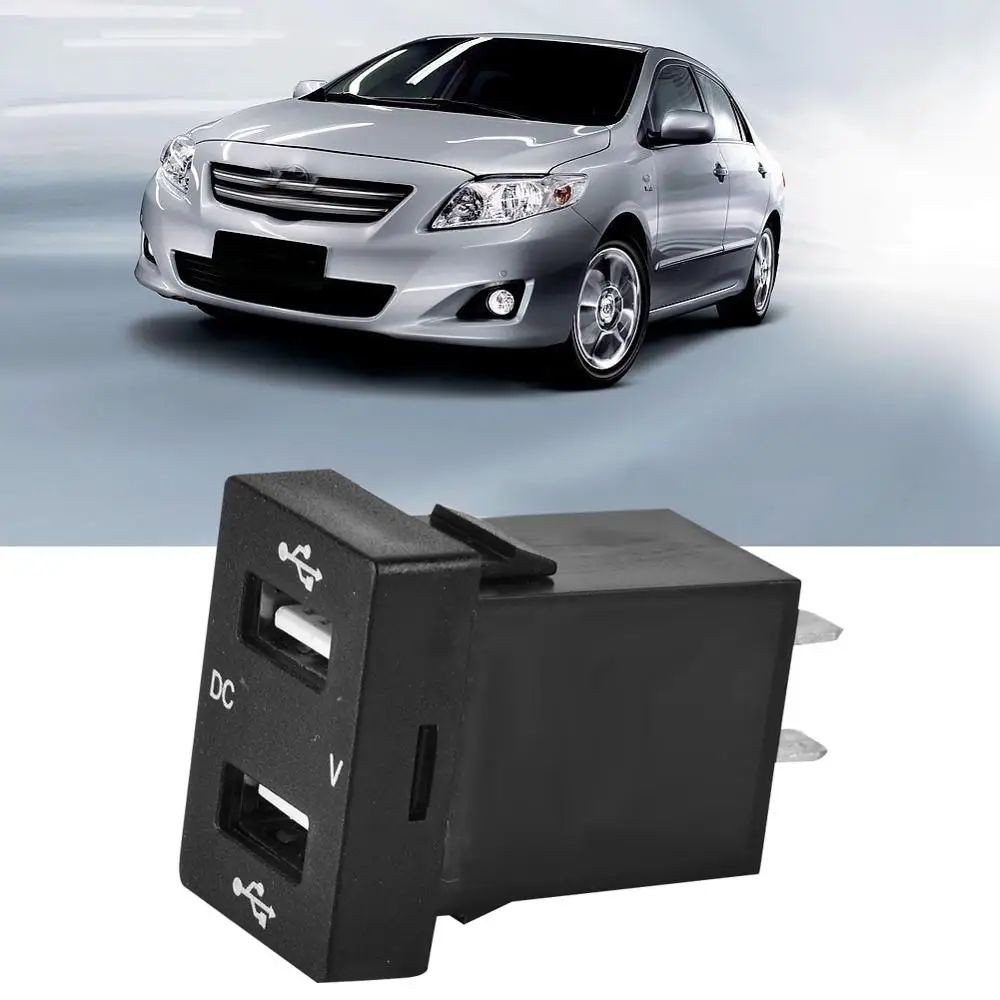 Автомобильное зарядное устройство с двумя USB разъемами 3 1 А 2 usb-порта гнездо для