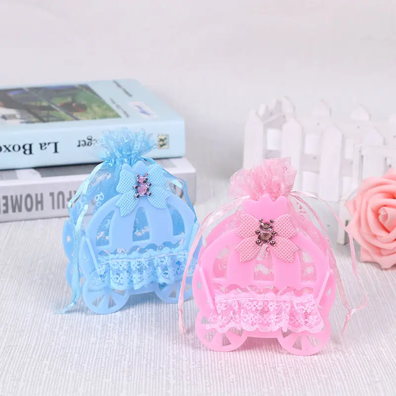 Wedding and party Creative candy boxes baby shower full moon Baby Bed Cradle Style Marriage celebration gift bags favor bag | Дом и сад