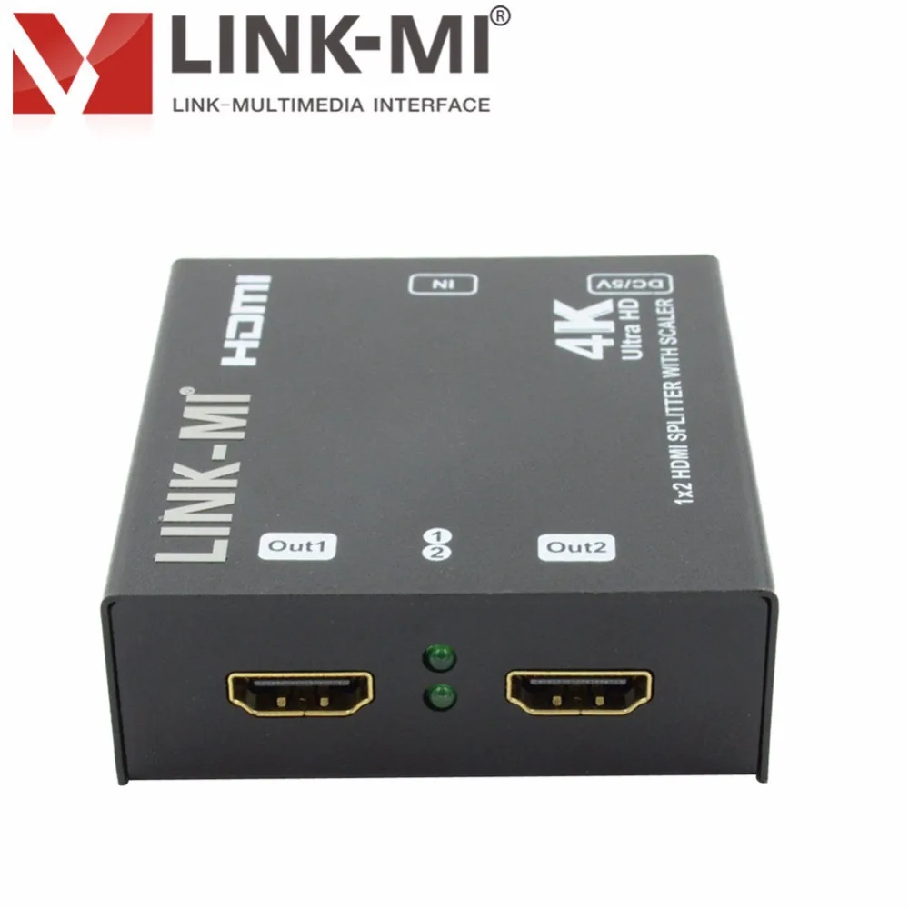 LINK MI LM SC4K2K 142 2 порта HDMI сплиттер 1x2 Ультра HD дисплеи до 4K x 2K 3D видео DTS мастер аудио