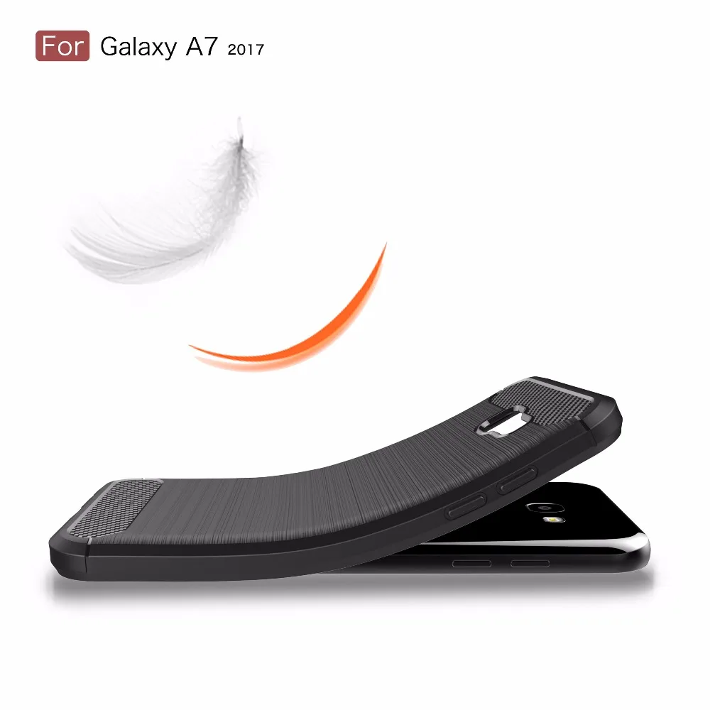 Чехол из углеродного волокна для телефона Samsung Galaxy A3 A5 A7 J3 J5 J7 Plus J2 A9 Star Pro Prime 2017 A6S A8S