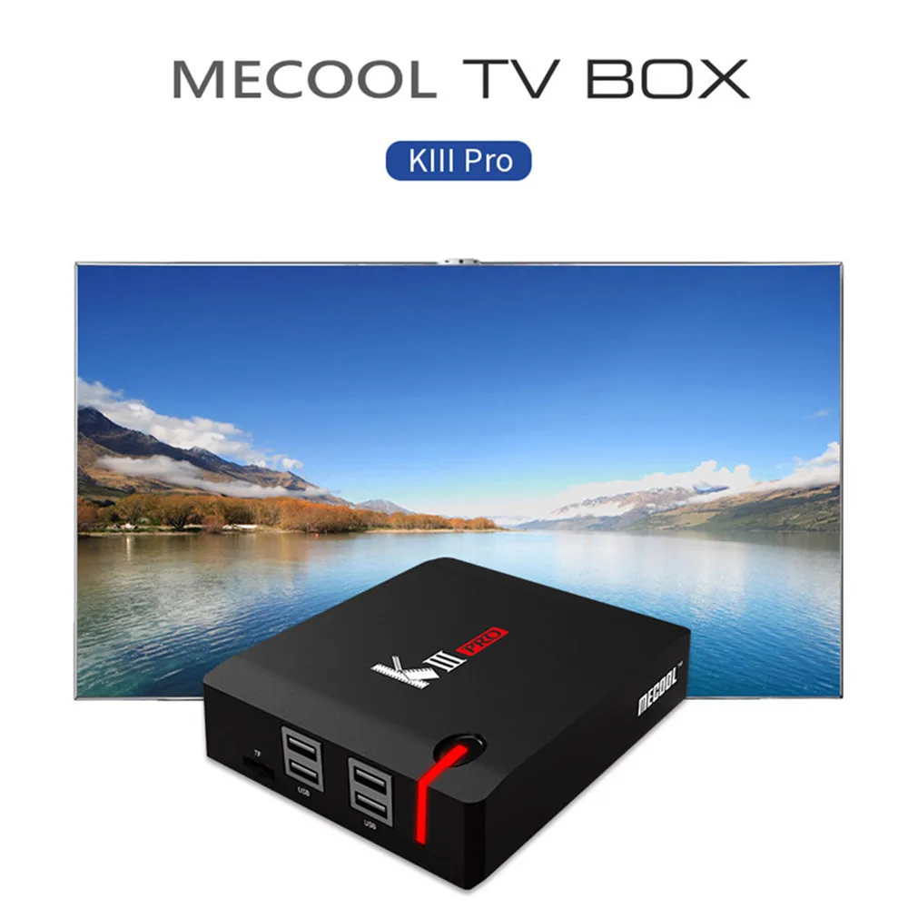 MECOOL KIII про DVB T2 + S2 3G16G Android 6 0 ТВ Box Amlogic S912 Octa Core 4 K декодирования 2 4G 5G Dual Band WiFi BT Media