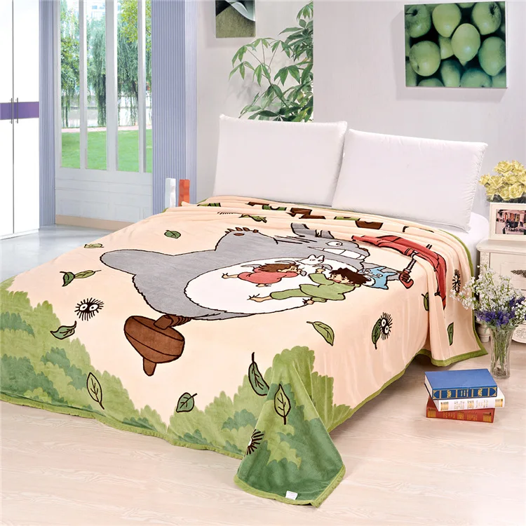 Флисовое одеяло My neighter Totoro коврик банное полотенце детское для сна подарок