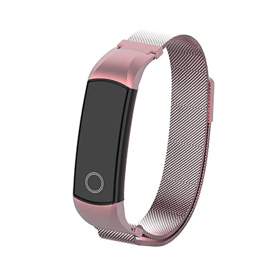 Магнитный металлический ремешок для Honor band 4, умный Браслет, сменный ремешок на запястье, браслет из нержавеющей стали для huawei Honor Band 4 - Цвет: Rose Red strap