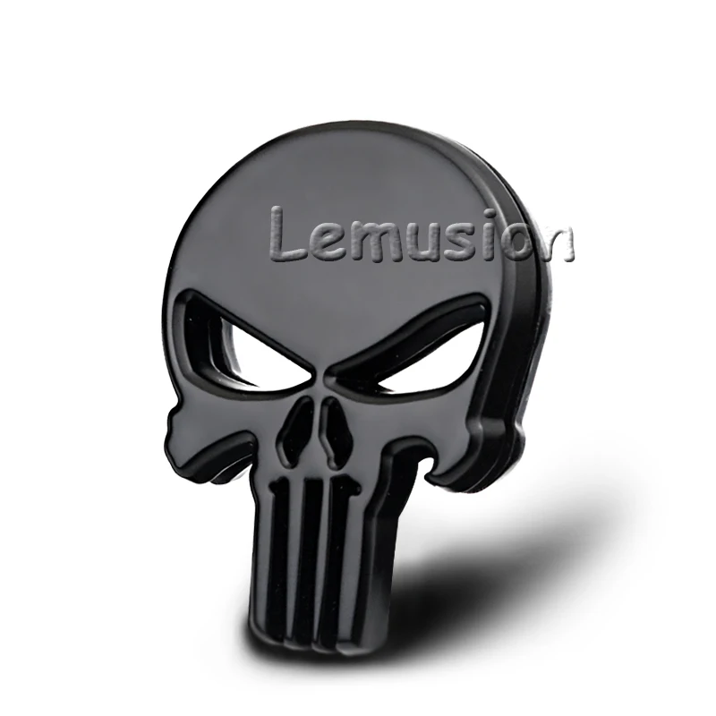 Автомобильный черный значок металлические 3D наклейки со скелетом для Toyota Corolla