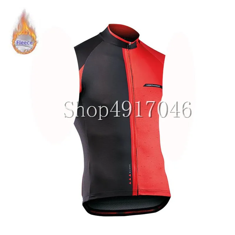 2019 NW Зимняя Теплая мужская флисовая велосипедная одежда без рукавов теплый