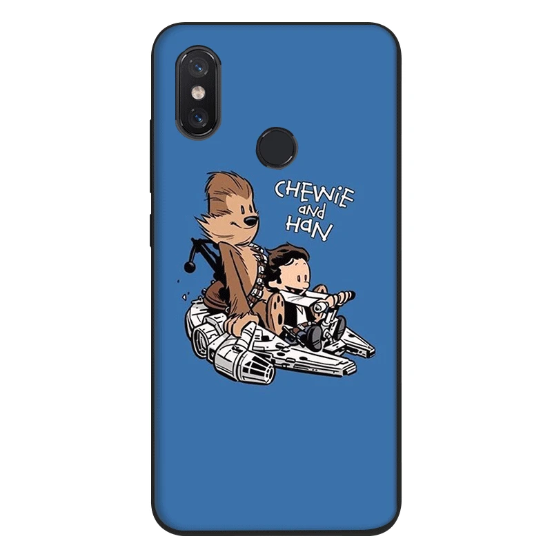 Силиконовые черные чехлы из ТПУ для Xiaomi Mi 6 8 A1 A2 F1 star wars Chewbacca | Мобильные телефоны и