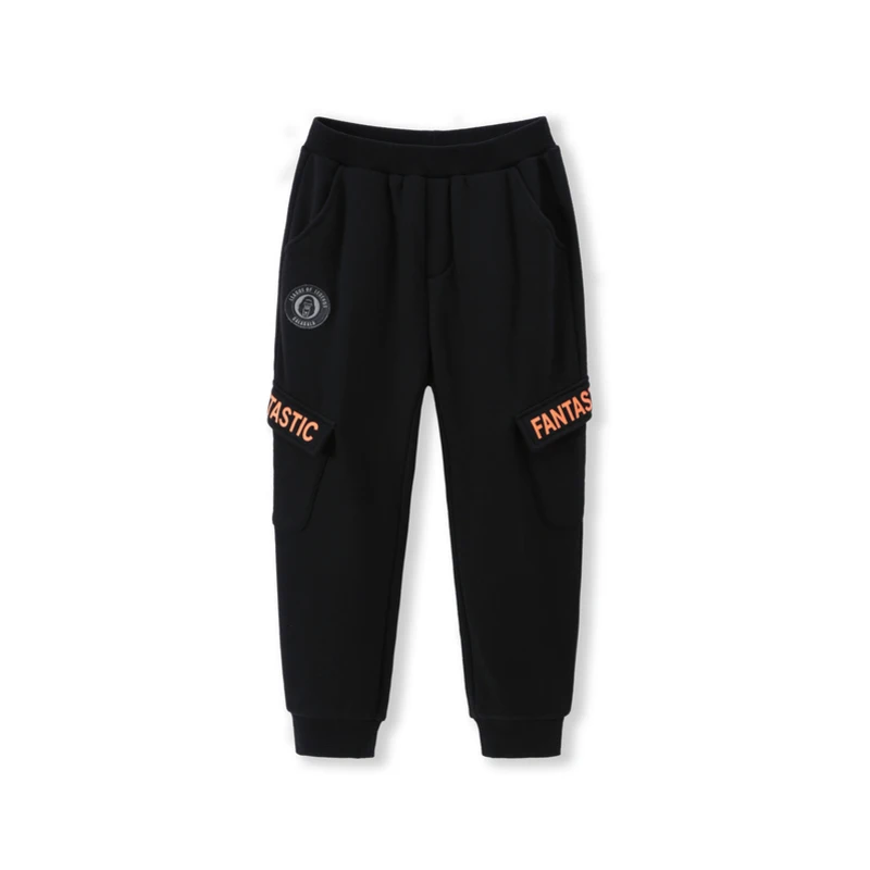 Balabala мальчик с флисовой подкладкой Cargo Joggers для мальчиков подростков без застежки