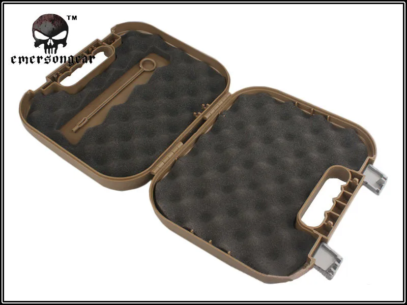 EMERSON GLOCK ABS чехол для пистолета тактический Жесткий Пистолет коробка передач игрушечный чехол для пистолета с подкладкой из пенопласта для страйкбола принадлежности для охоты