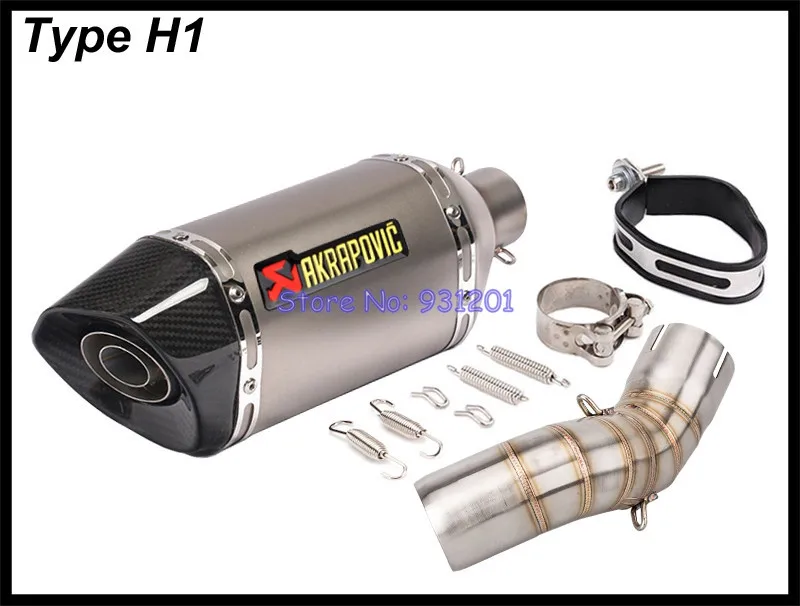 Мотоцикл слипоны для Kawasaki Z900 Z900 A2 выхлопная труба akrapovic глушитель выхлопной трубы ссылку средняя выхлопная труба мото