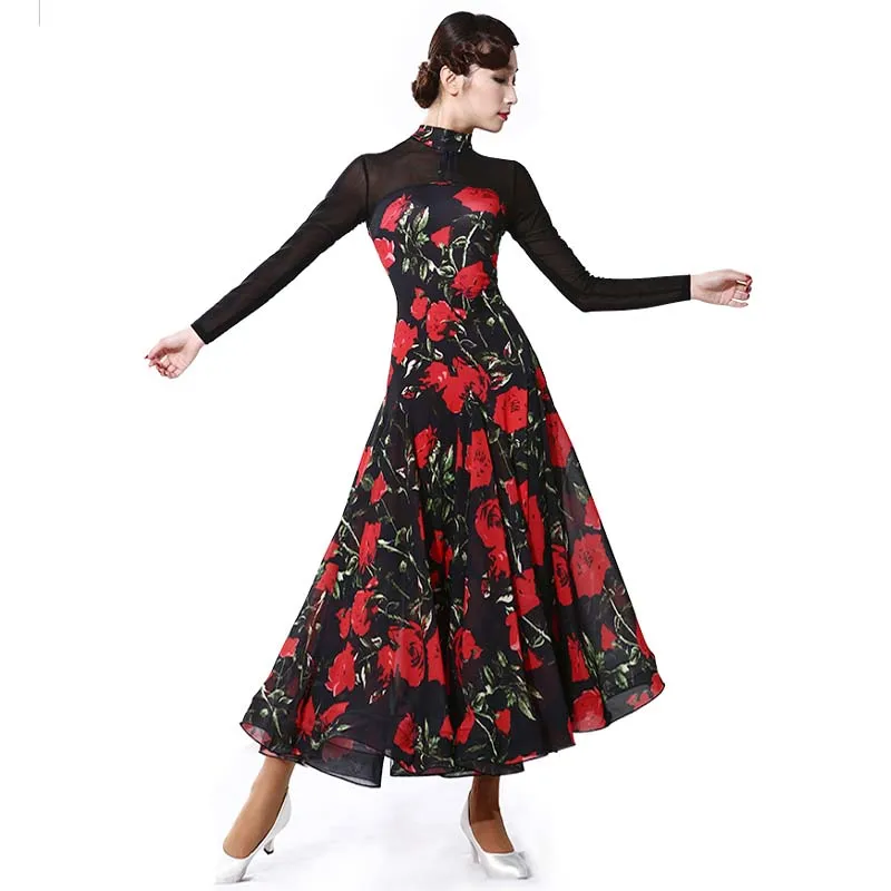 

Ballroom Competition Dance Dress Women Tango Flamenco Waltz Dancing Skirt Lady's High Quality Custom Made Ballroom Dance Dresses