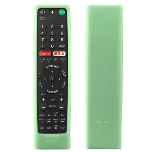 Fluorescent Green SIKAI чехол силиконовый чехол для sony голосовой пульт дистанционного управления Управление RMF-TX200 для sony OLED Смарт ТВ ДИСТАНЦИОННОГО чехол Защитный чехол для пульта ДУ - Цвет: Fluorescent Green