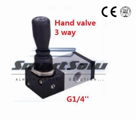 Бесплатная доставка 2 позиционный пневматический 3 ходовой клапан ручного