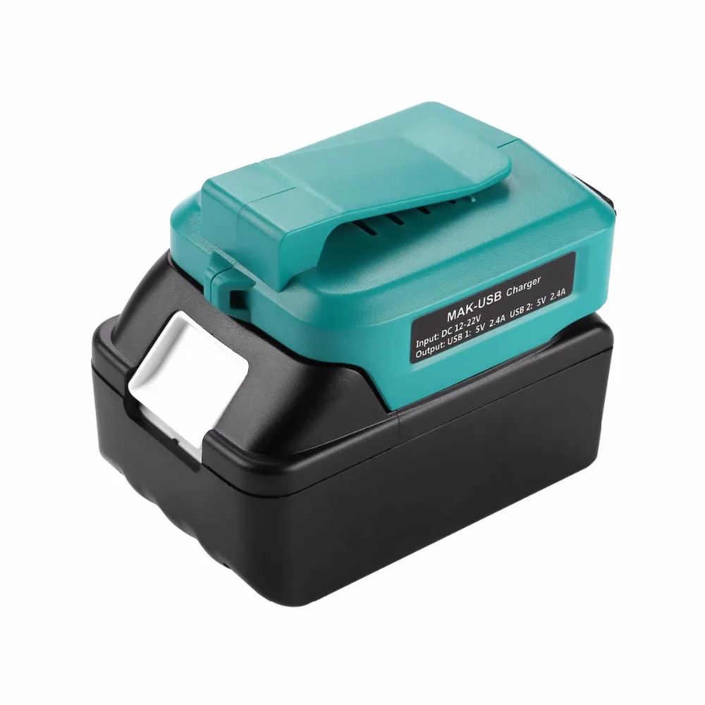 ADO05 для Makita 12в-22в литиевая батарея USB Перезаряжаемый конвертер телефона адаптер |