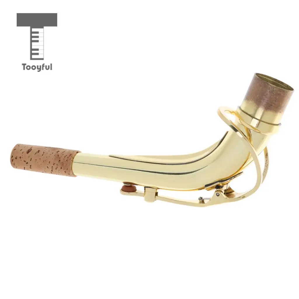 Tooyful изысканный латунный изгиб Sax шеи золотой лак для альтовый саксофон Ми-бемоль запасные части