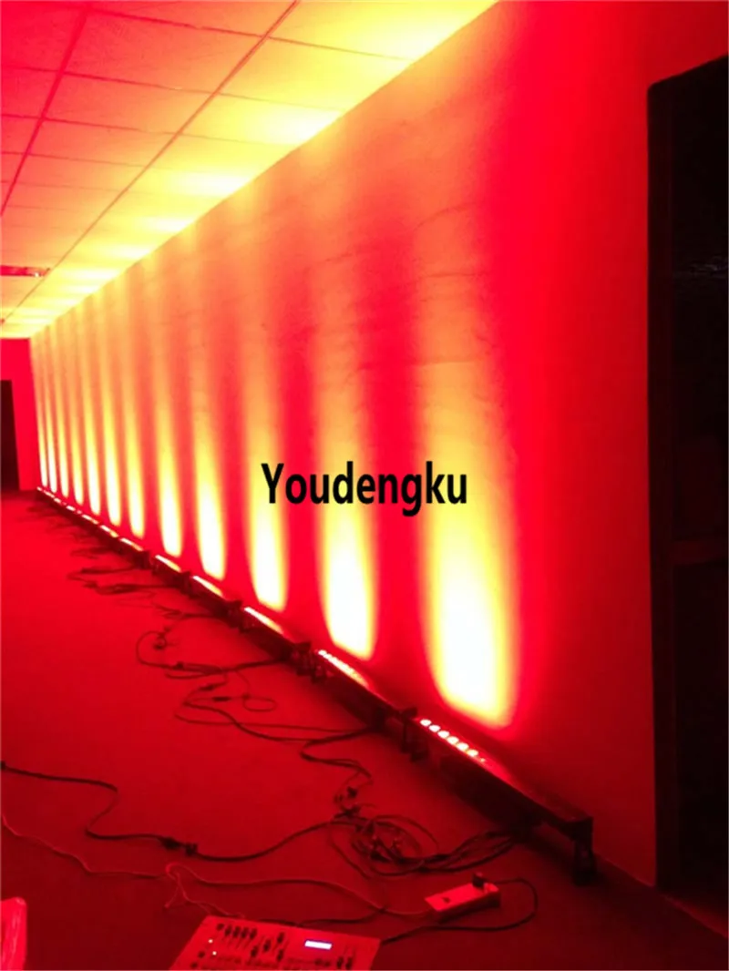 6 pieces Led exterior building lights waterproof in 1 led strip wall washer light 14x18w IP65 Underground rgbwauv |
