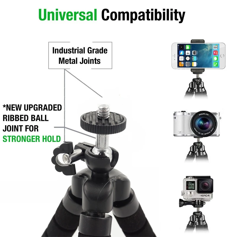 Мини-штатив для камеры DUSZAKE металлическая шариковая головка Gorillapod iPhone телефона |